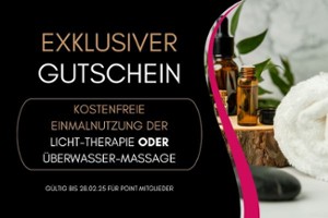 Licht-Therapie & Überwasser-Massage - Jetzt kostenlos testen