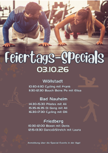 Deine Feiertags-Specials am 03.Oktober