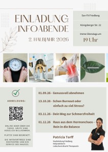 Einladung Infoabende 2. Halbjahr