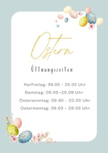 Oster-Öffnungszeiten
