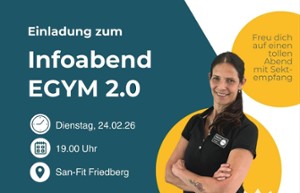 Nachholtermin Infoabend EGYM 2.0