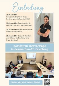 Deine kostenfreien Infovorträge im 2. Halbjahr