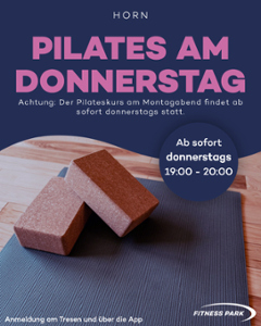 Pilates Fans aufgepasst!