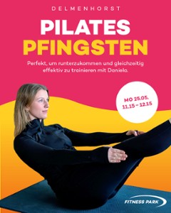 Sei bei unserem Pilatesspecial am Pfingstmontag dabei!