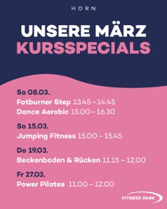 Die Kursspecial im März