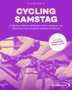 Ab dem 05.07. startet Dein Cycling Samstag!