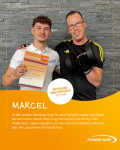 Unser Mitglied des Monats - Marcel!