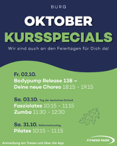 Kursspecial im Oktober