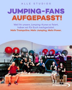 Mehr Trampoline. Mehr Jumping. Mehr Power.
