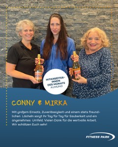 Unsere beiden Mitarbeiterinnen des Monats!