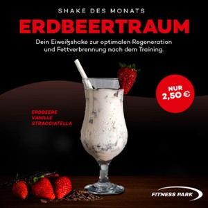 Erdbeertraum -Der Shake des Monats