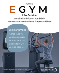 Kostenlose Seminare über EGYM