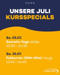 Kursspecial im Juli