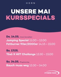 Unsere Kursspecials im Mai