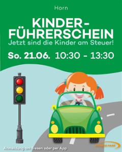 Der Kinderführerschein kommt nach Horn!