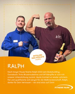 Unser Mitglied des Monats - Ralph!