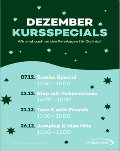 Unsere Kursspecials im Dezember