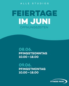 Öffnungszeiten an Pfingsten