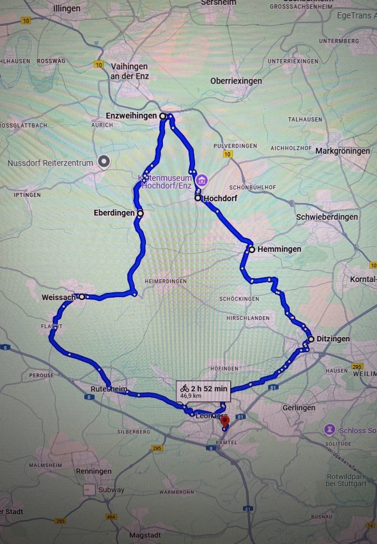 Biketour rund um Leonberg...