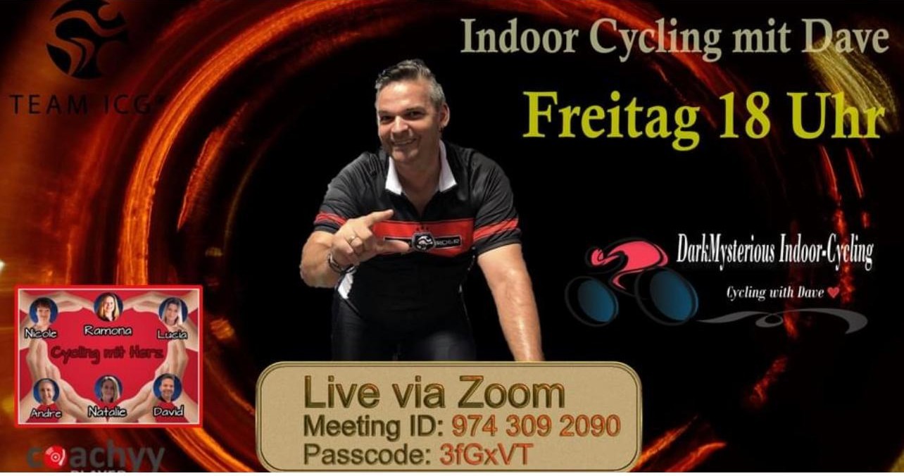 Indoor Cycling mit Dave via Zoom