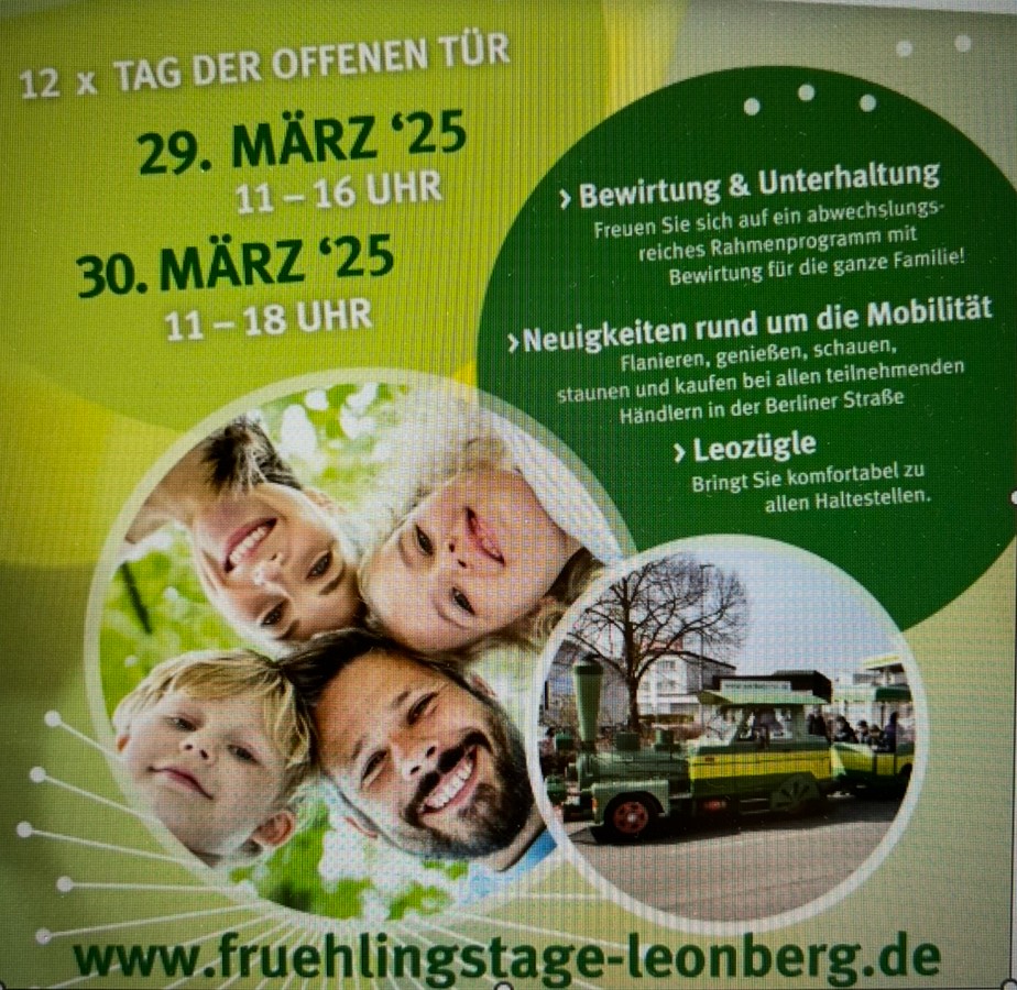 Frühlingstage in der Berliner Straße am 29.3. + 30.3.2025