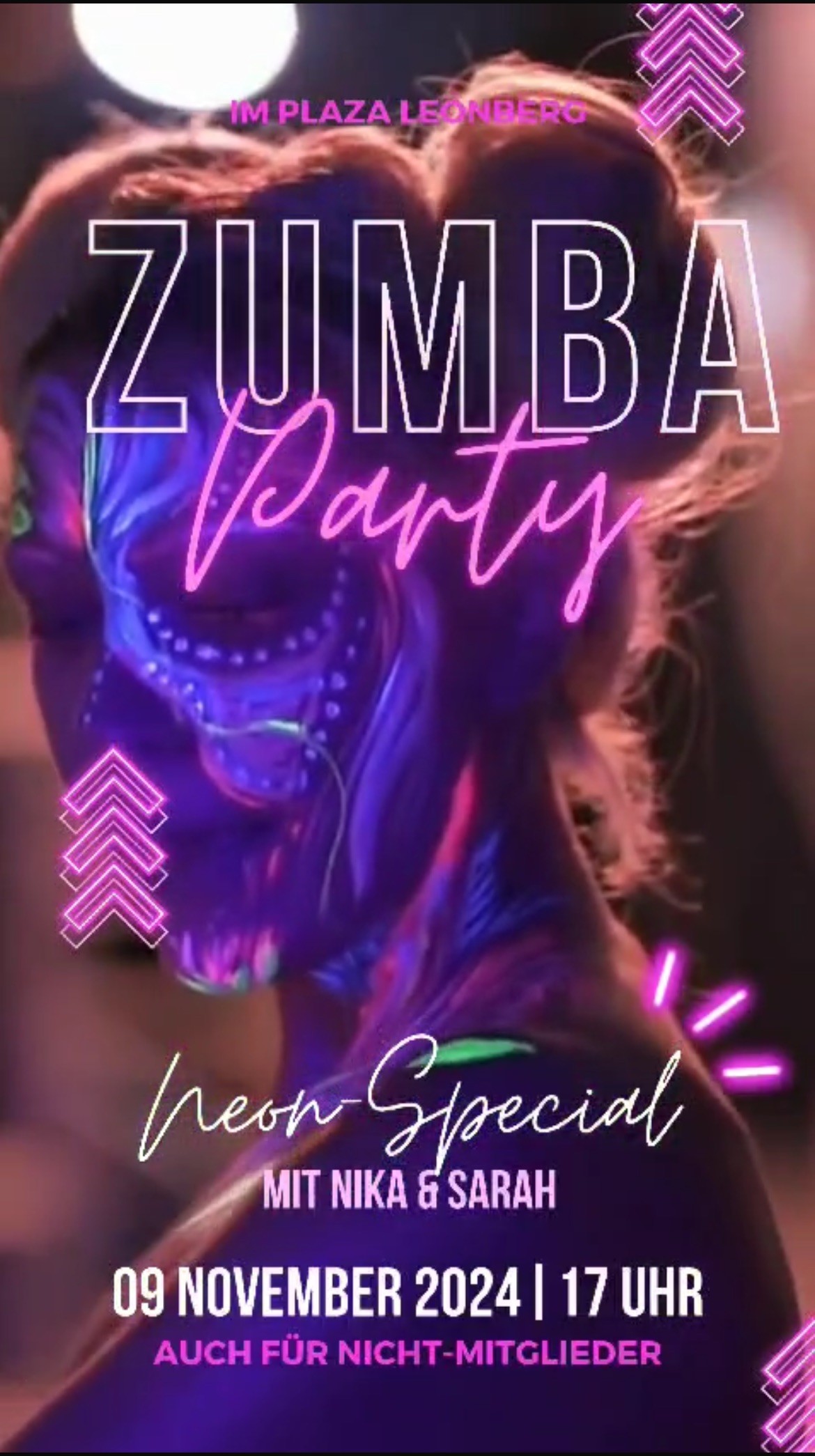 Zumba Party - Neon Special im Plaza Sportsclub....